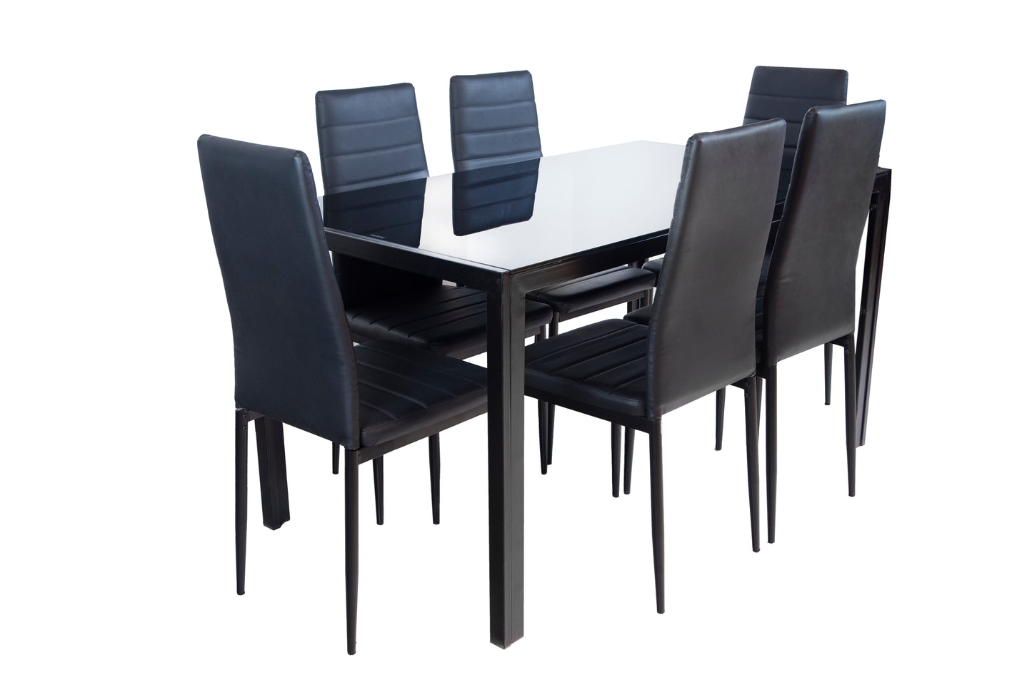 Comedor de vidrio color negro Modelo Asiatico