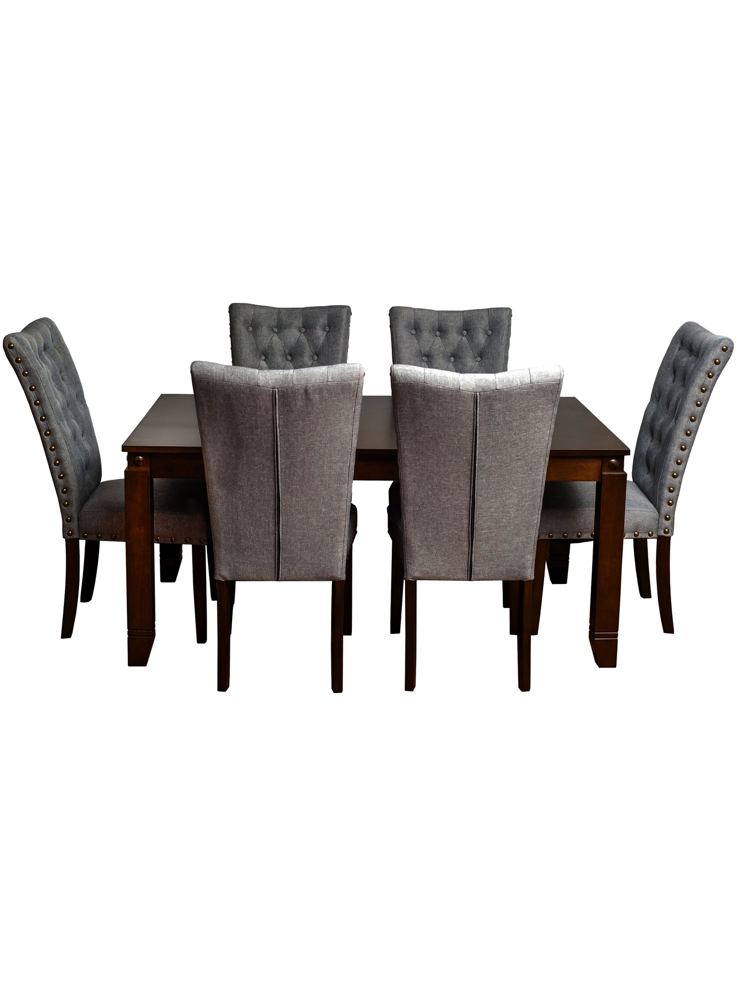 Comedor de madera 6 sillas modelo Grecia color Silver