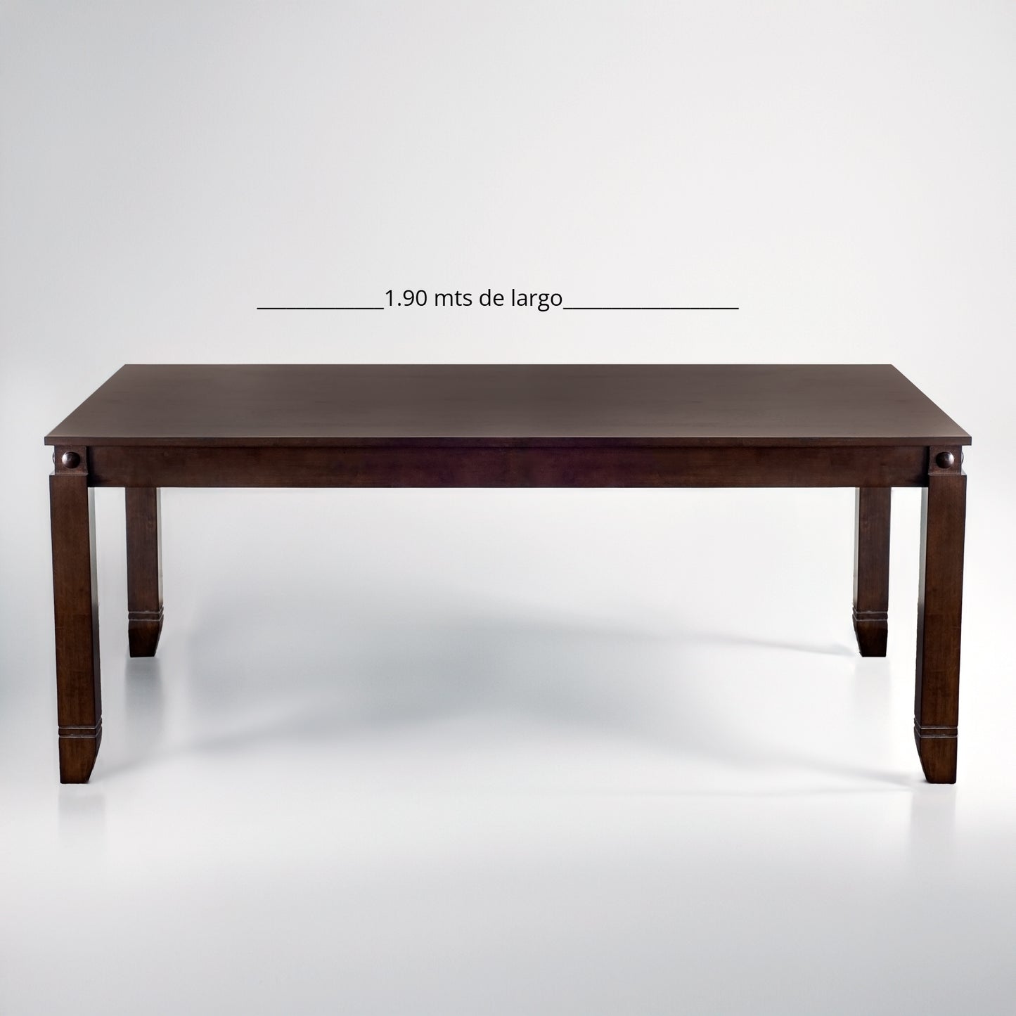 Comedor de madera con 8 sillas tapiz Capitoné Modelo Grecia Beige