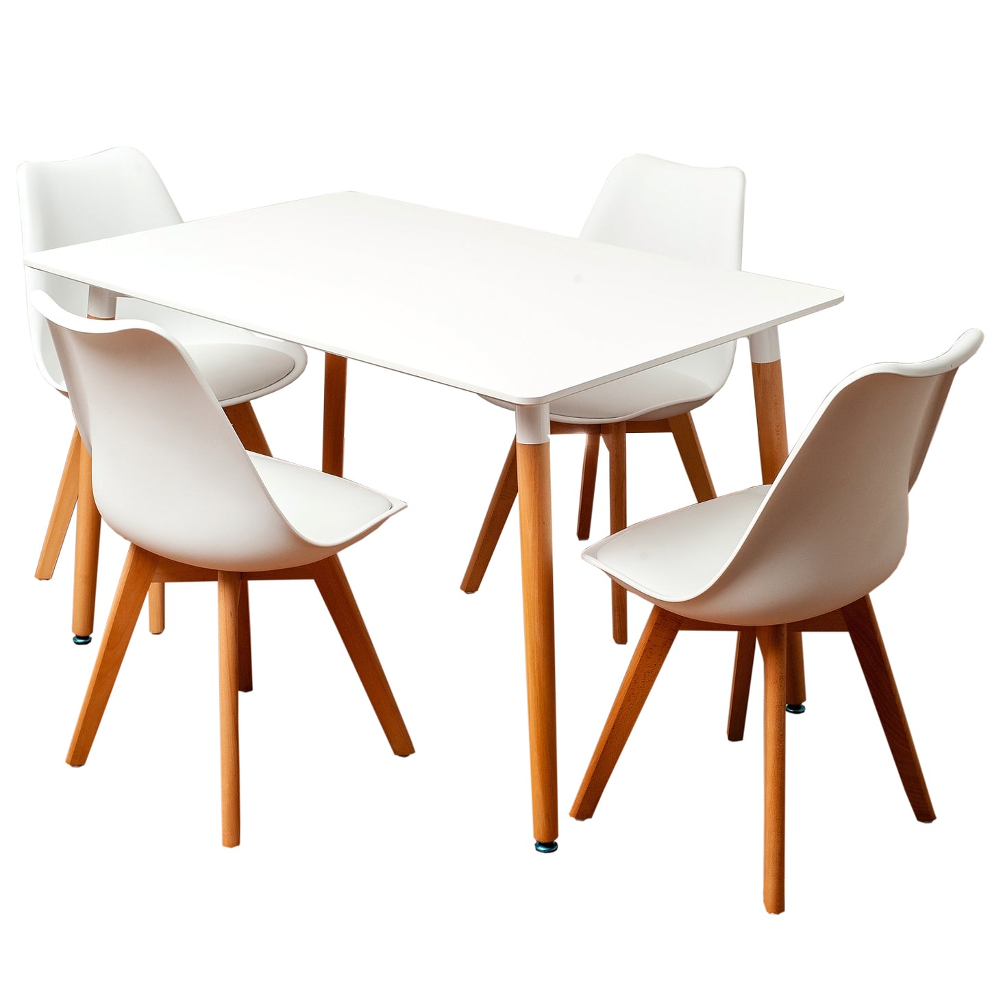 Comedor 4 sillas Blanco modelo Alberta