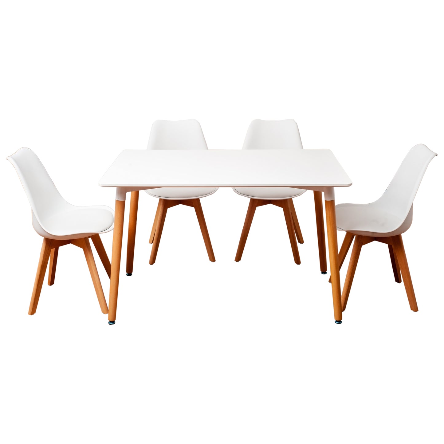 Comedor 4 sillas Blanco modelo Alberta