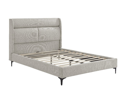 Cama Europea con respaldo tapizada 2 plazas