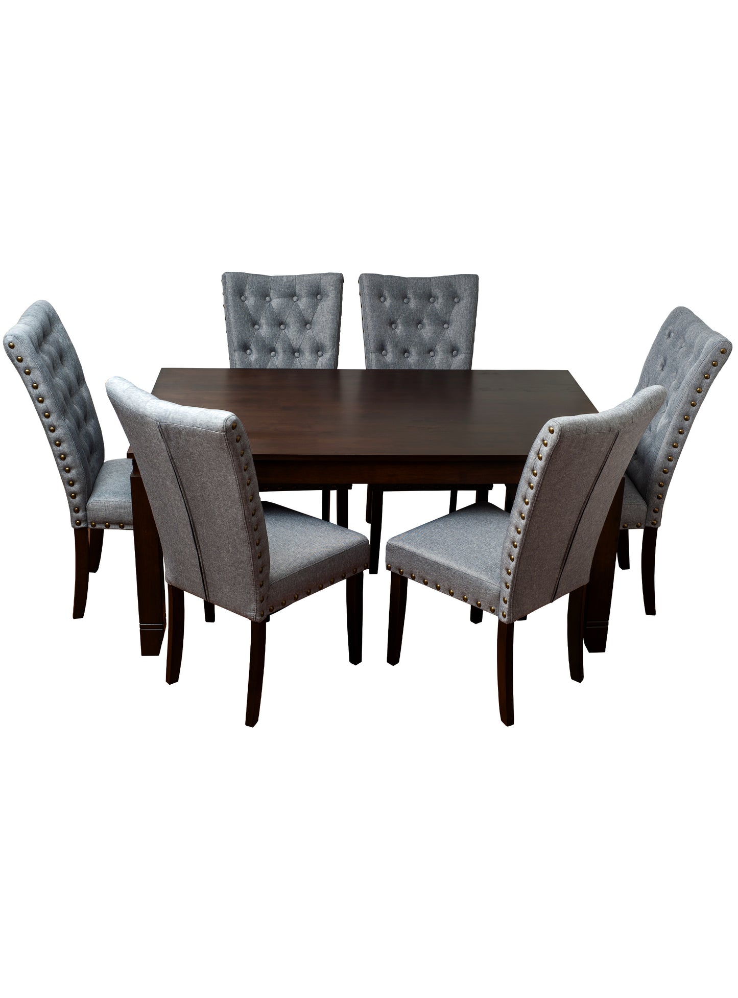 Comedor de madera 6 sillas modelo Grecia color Silver