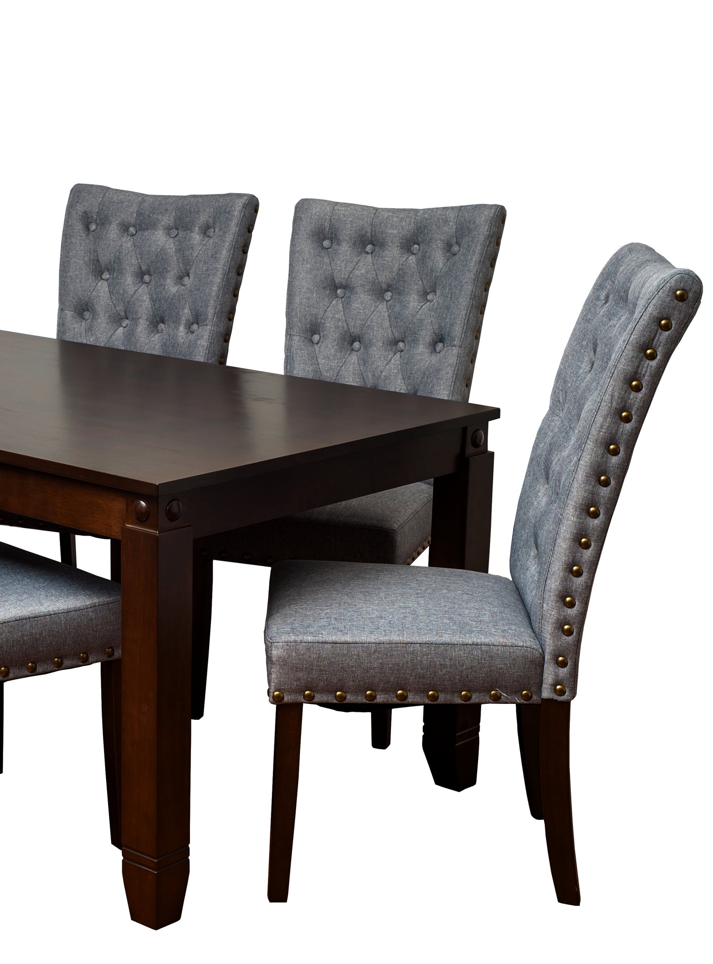 Comedor de madera 6 sillas modelo Grecia color Silver