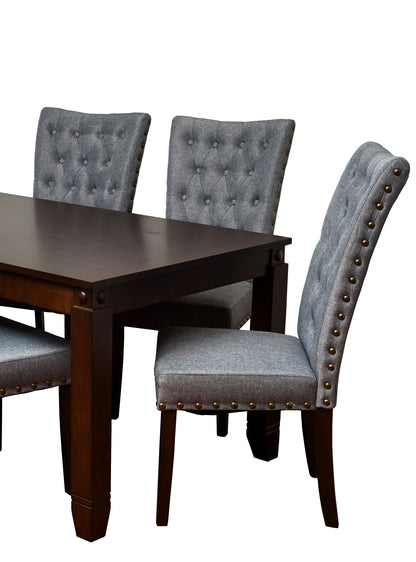 Comedor de madera 6 sillas modelo Grecia color Silver