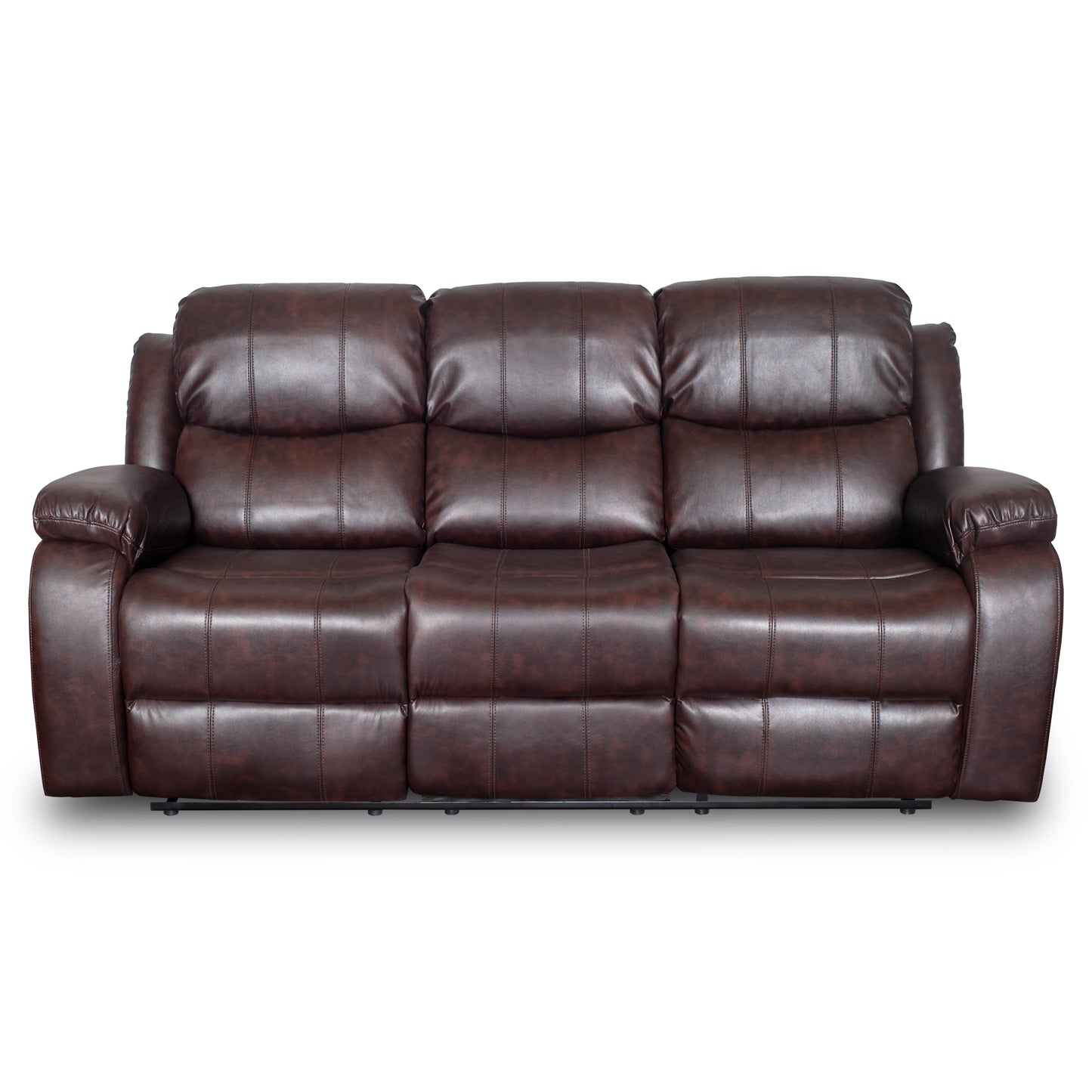 Pack sofa berger 3 cuerpos + 2 cuerpos color Brown dark