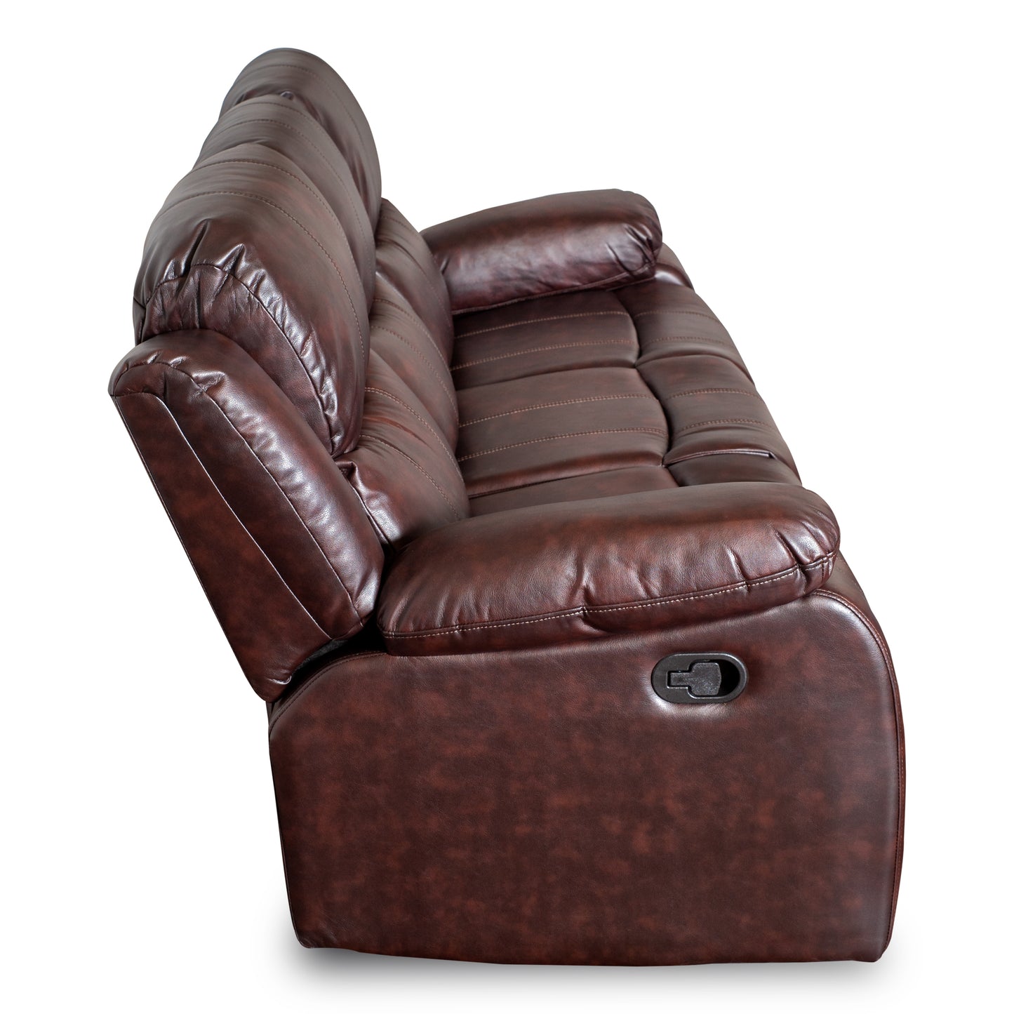 Sofa berger reclinable 3 cuerpos color brown dark