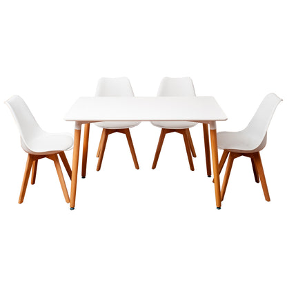 Comedor 4 sillas Blanco modelo Alberta